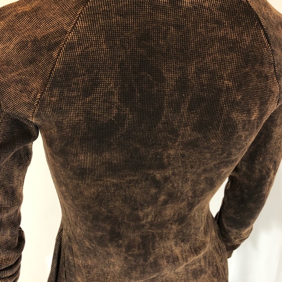 Zulily Rusty Brown Snap-Front Sidetail Cardigan - Picture 5 of 6